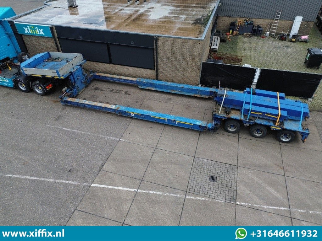 Goldhofer 3-ass. Uitschuifbare dieplader met afn. Nek / Hydr. Verbreedbaar / 2 Paar verlengbalken / 3x gestuurd - Semi-reboque baixa: foto 2 Goldhofer 3-ass. Uitschuifbare dieplader met afn. Nek / Hydr. Verbreedbaar / 2 Paar verlengbalken / 3x gestuurd - Semi-reboque baixa: foto 2