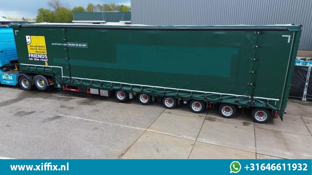 Meusburger 6-ass. Semi dieplader met elektische huifopbouw / 3x naloop gestuurd - Semi-reboque baixa: foto 2 Meusburger 6-ass. Semi dieplader met elektische huifopbouw / 3x naloop gestuurd - Semi-reboque baixa: foto 2