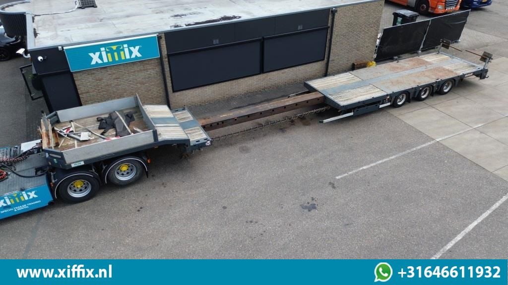 Semi-reboque baixa Nooteboom 3-ass. Uitschuifbare Semi dieplader / 1x naloop gestuurd: foto 1