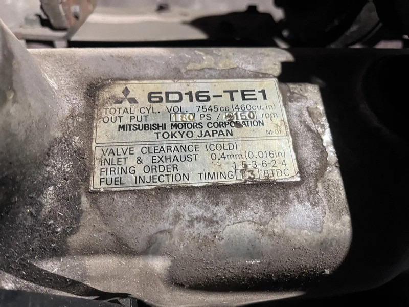 Kobelco Mitsubishi 6D16-TE1 from kobelco crane Fuso motor 142 kW 180PK - Motor para Camião: foto 3 Kobelco Mitsubishi 6D16-TE1 from kobelco crane Fuso motor 142 kW 180PK - Motor para Camião: foto 3