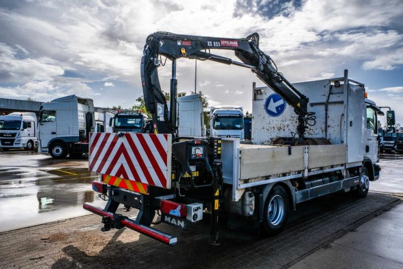 Camião de caixa aberta/ Plataforma, Camião grua MAN TGL 12.190 BL + HIAB 055 D-1 HIDUO: foto 10