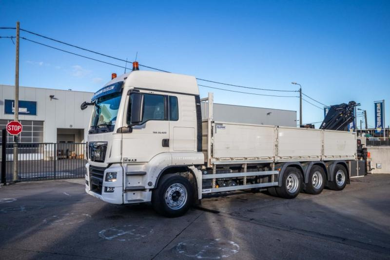 MAN TGS 35.420 BL-8X4-4 +HIAB 188 E-2 - Camião de caixa aberta/ Plataforma, Camião grua: foto 1 MAN TGS 35.420 BL-8X4-4 +HIAB 188 E-2 - Camião de caixa aberta/ Plataforma, Camião grua: foto 1