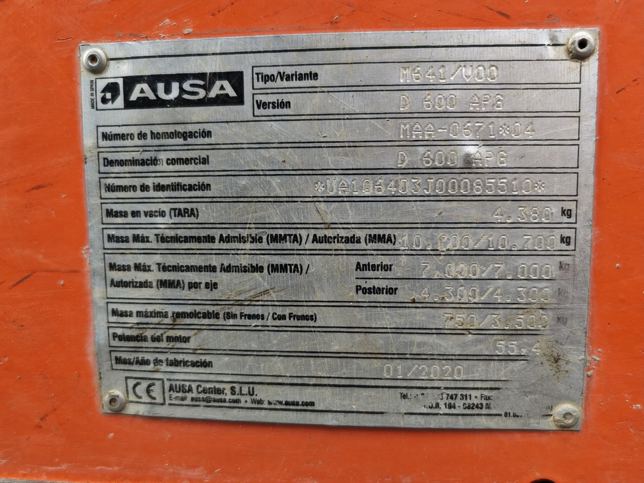 Tombador AUSA D600APG: foto 14