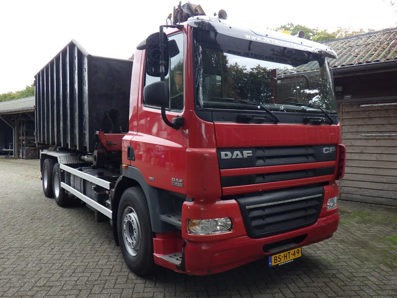 DAF CF 85 410 Euro 5 / Manual / Blad-Lucht / Boogie - Liftas / HTS Kabel / 9 T vooras / Palfinger G 100 L Crane - Camião com sistema de cabo: foto 2 DAF CF 85 410 Euro 5 / Manual / Blad-Lucht / Boogie - Liftas / HTS Kabel / 9 T vooras / Palfinger G 100 L Crane - Camião com sistema de cabo: foto 2