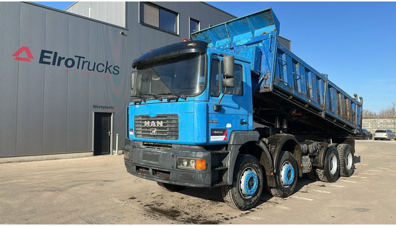 MAN 35.364 (STEEL SUSP. / 6 CYLINDER / BIG AXLE / EURO 2 / MEILLER TIPPER) - Camião basculante: foto 1 MAN 35.364 (STEEL SUSP. / 6 CYLINDER / BIG AXLE / EURO 2 / MEILLER TIPPER) - Camião basculante: foto 1