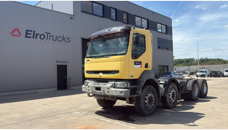 Renault KERAX 420 (BOITE MANUELLE / 8X4 / LAMES / MANUAL GEARBOX) - Camião chassi: foto 1 Renault KERAX 420 (BOITE MANUELLE / 8X4 / LAMES / MANUAL GEARBOX) - Camião chassi: foto 1