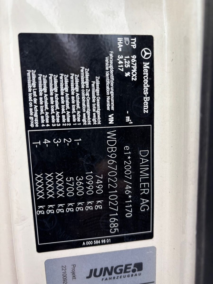 Camião furgão Mercedes-Benz Atego III 818L, Euro-6, Klima, Kamera, LBW: foto 6