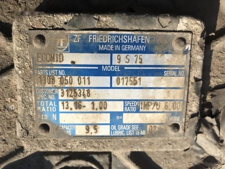 Volvo ECOMID ZF 9S 75 Volvo FL6 - Caixa de velocidade para Camião: foto 3 Volvo ECOMID ZF 9S 75 Volvo FL6 - Caixa de velocidade para Camião: foto 3