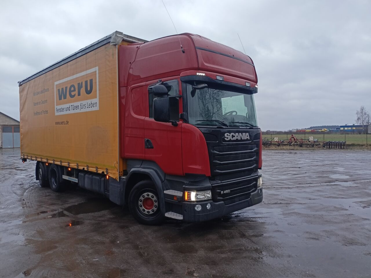 Scania R450 Transport okien - Camião de lona: foto 2 Scania R450 Transport okien - Camião de lona: foto 2