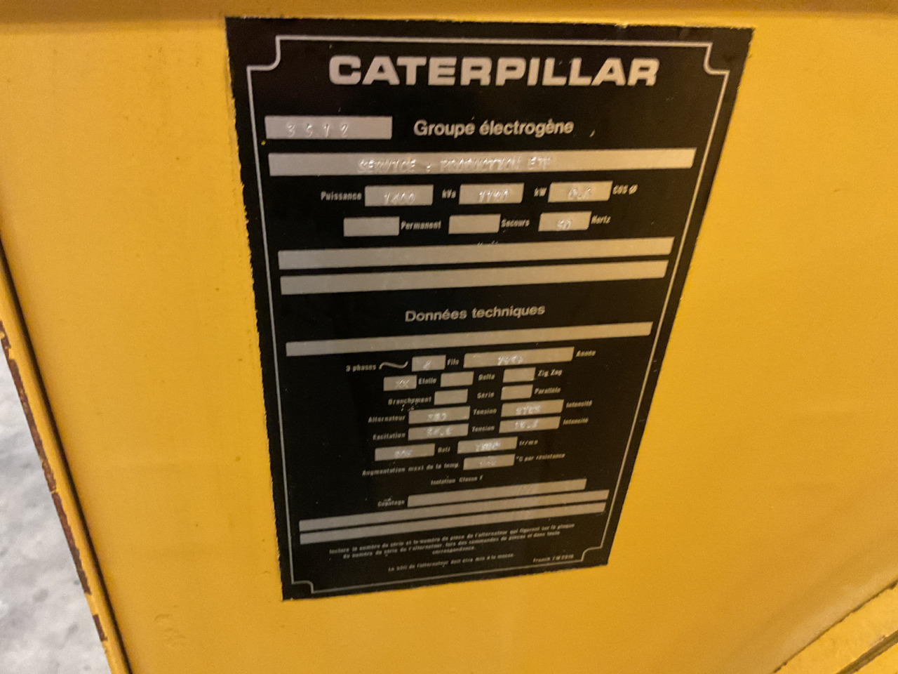 Caterpillar 3512, 1400KVA. Like brand new. - Gerador elétrico: foto 4 Caterpillar 3512, 1400KVA. Like brand new. - Gerador elétrico: foto 4