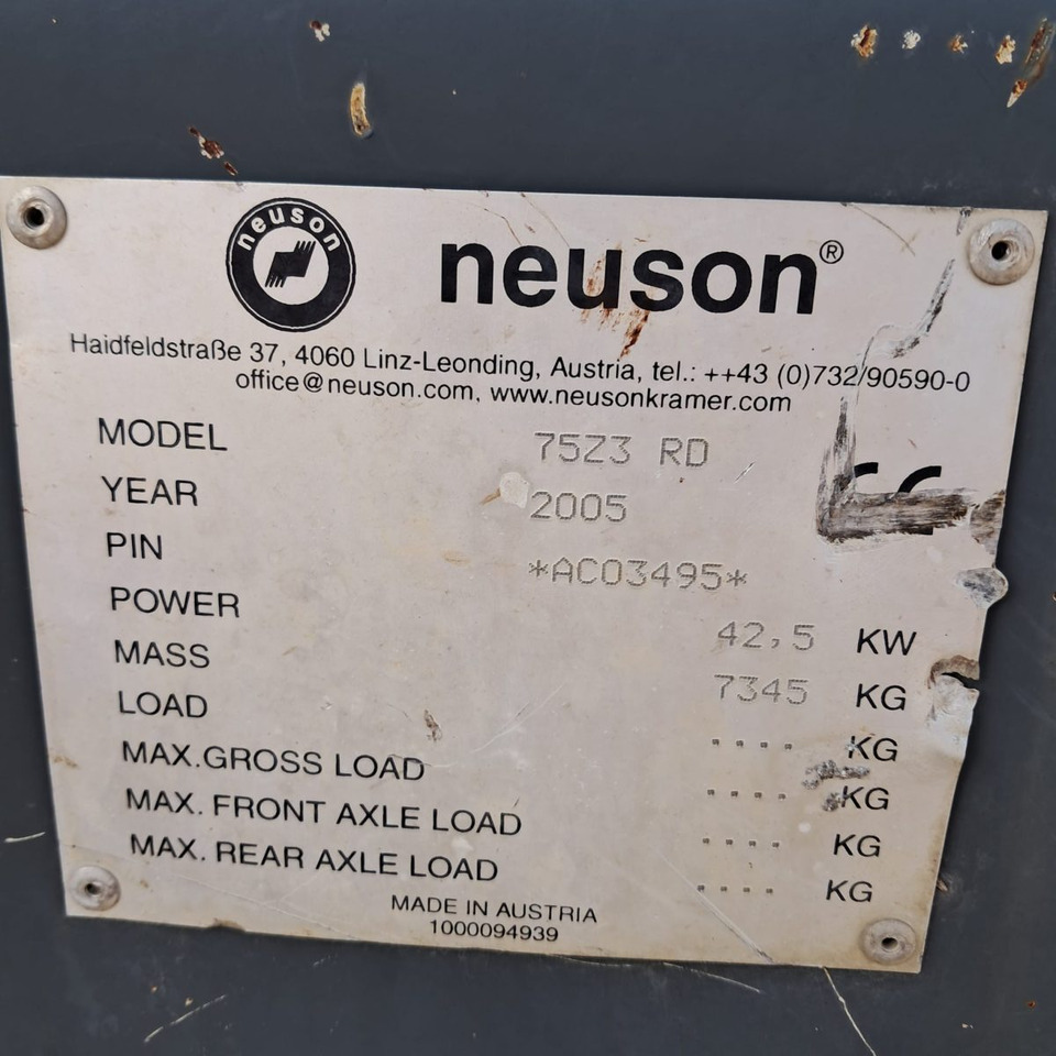 Mini escavadeira NEUSON 75Z3 RD: foto 13 Mini escavadeira NEUSON 75Z3 RD: foto 13