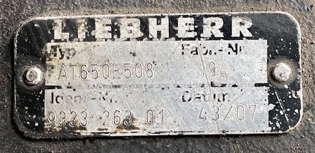 Liebherr Fahrantrieb FAT650E508. ID-Nr.933326301 - ID-Nr.90006861. PR754-990, RL64-1127, LU1050J-1014. #933326301.0194# - Comando final para Máquina de construção: foto 3 Liebherr Fahrantrieb FAT650E508. ID-Nr.933326301 - ID-Nr.90006861. PR754-990, RL64-1127, LU1050J-1014. #933326301.0194# - Comando final para Máquina de construção: foto 3