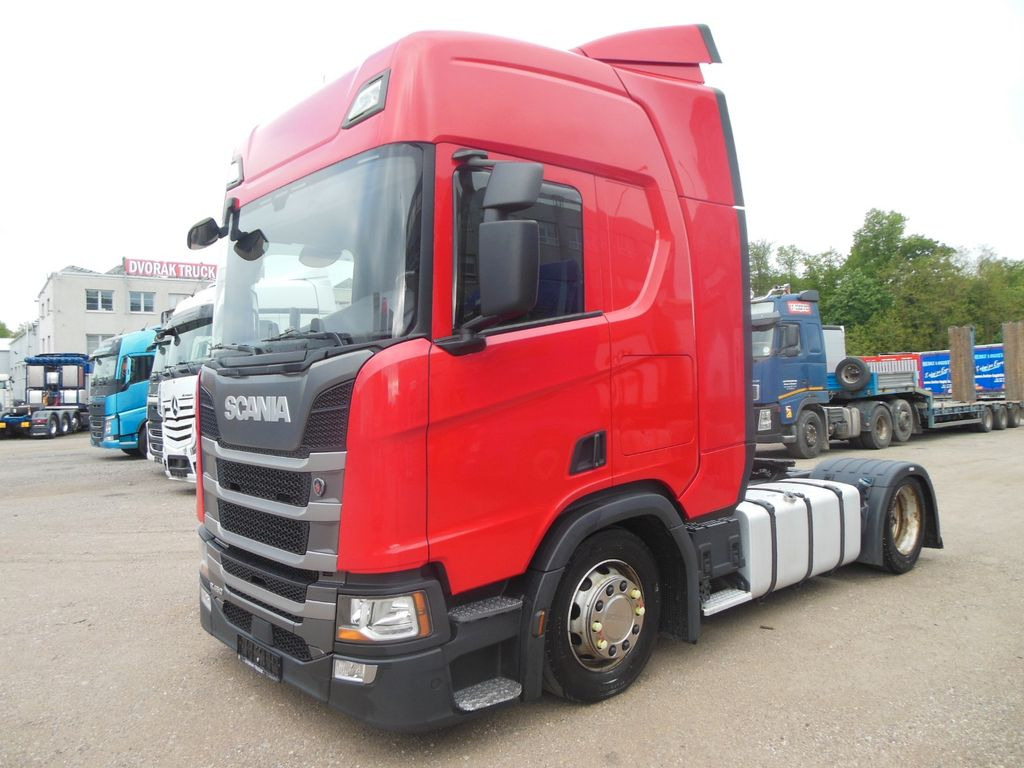 Scania R450 LOWDECK, RETARDER, STANDKLIMA, VOLL LUFT Scania R450 LOWDECK, RETARDER, STANDKLIMA, VOLL LUFT - Tractor: foto 1 Scania R450 LOWDECK, RETARDER, STANDKLIMA, VOLL LUFT Scania R450 LOWDECK, RETARDER, STANDKLIMA, VOLL LUFT - Tractor: foto 1