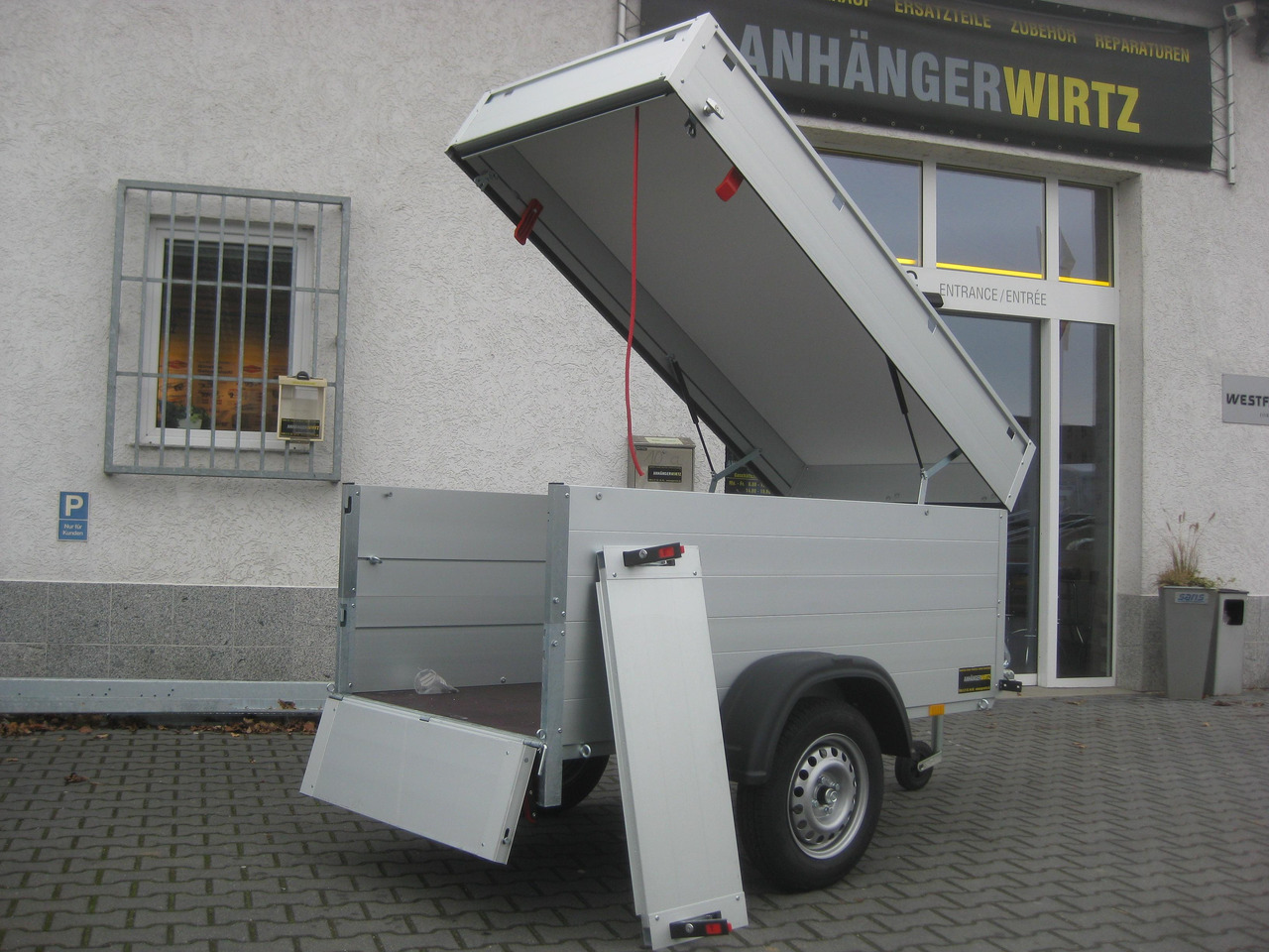 ALUBOXX Deckelanhänger GT 750 VT1 201x101x83cm (XS) 750kg - Reboque furgão: foto 1 ALUBOXX Deckelanhänger GT 750 VT1 201x101x83cm (XS) 750kg - Reboque furgão: foto 1