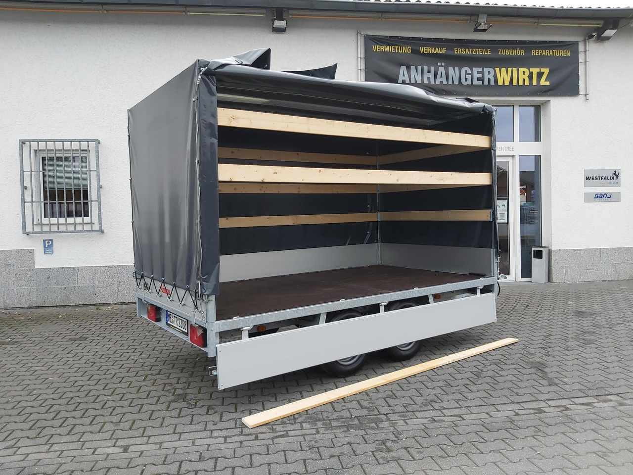 Anssems Hochlader PSX - S 2500 325x178x30cm 180cm Hochplane grau (L) 2500kg Aktion - Reboque de lona: foto 2 Anssems Hochlader PSX - S 2500 325x178x30cm 180cm Hochplane grau (L) 2500kg Aktion - Reboque de lona: foto 2