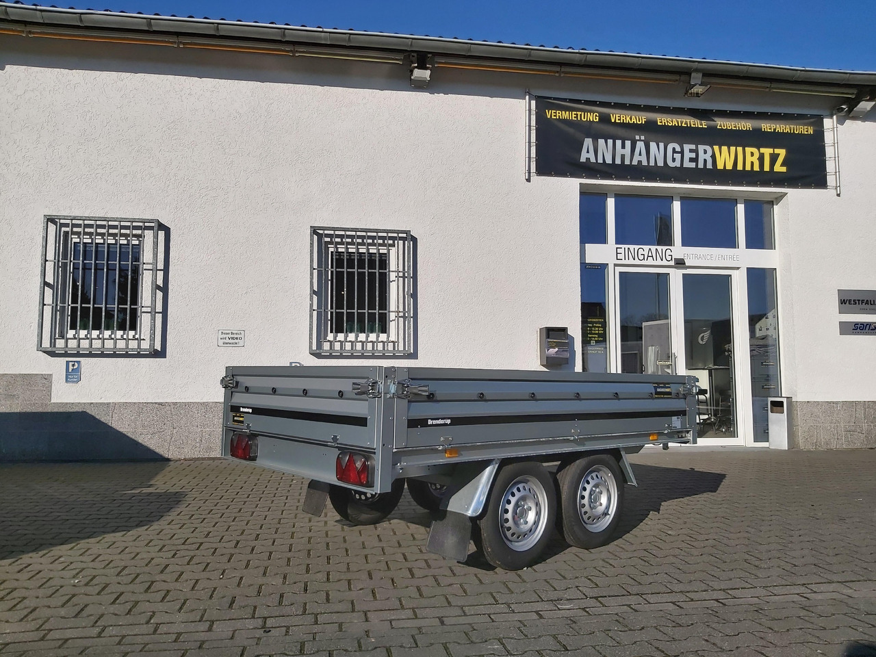 Reboque plataforma/ Caixa aberta Brenderup 3251 STU 750 250x142x35cm Tandemachse 13" (S) 750kg: foto 7