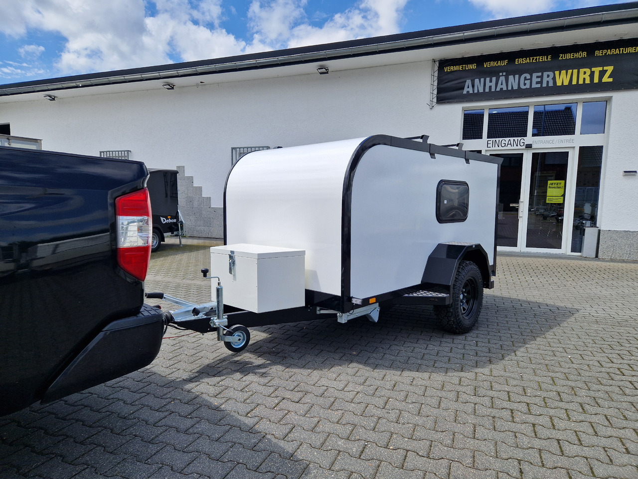 Cargo Base Camp offroad M 290x148x128cm Solar Akku 12 Volt Reeling 1350kg 100km/H - Caravana: foto 1 Cargo Base Camp offroad M 290x148x128cm Solar Akku 12 Volt Reeling 1350kg 100km/H - Caravana: foto 1