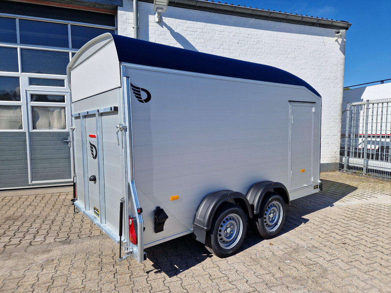 Reboque furgão Cargo Roadster 700 plus 375x180x200cm Alu Poly kingblue Seitentür Pullman 2600kg 100km/H Aktion: foto 14