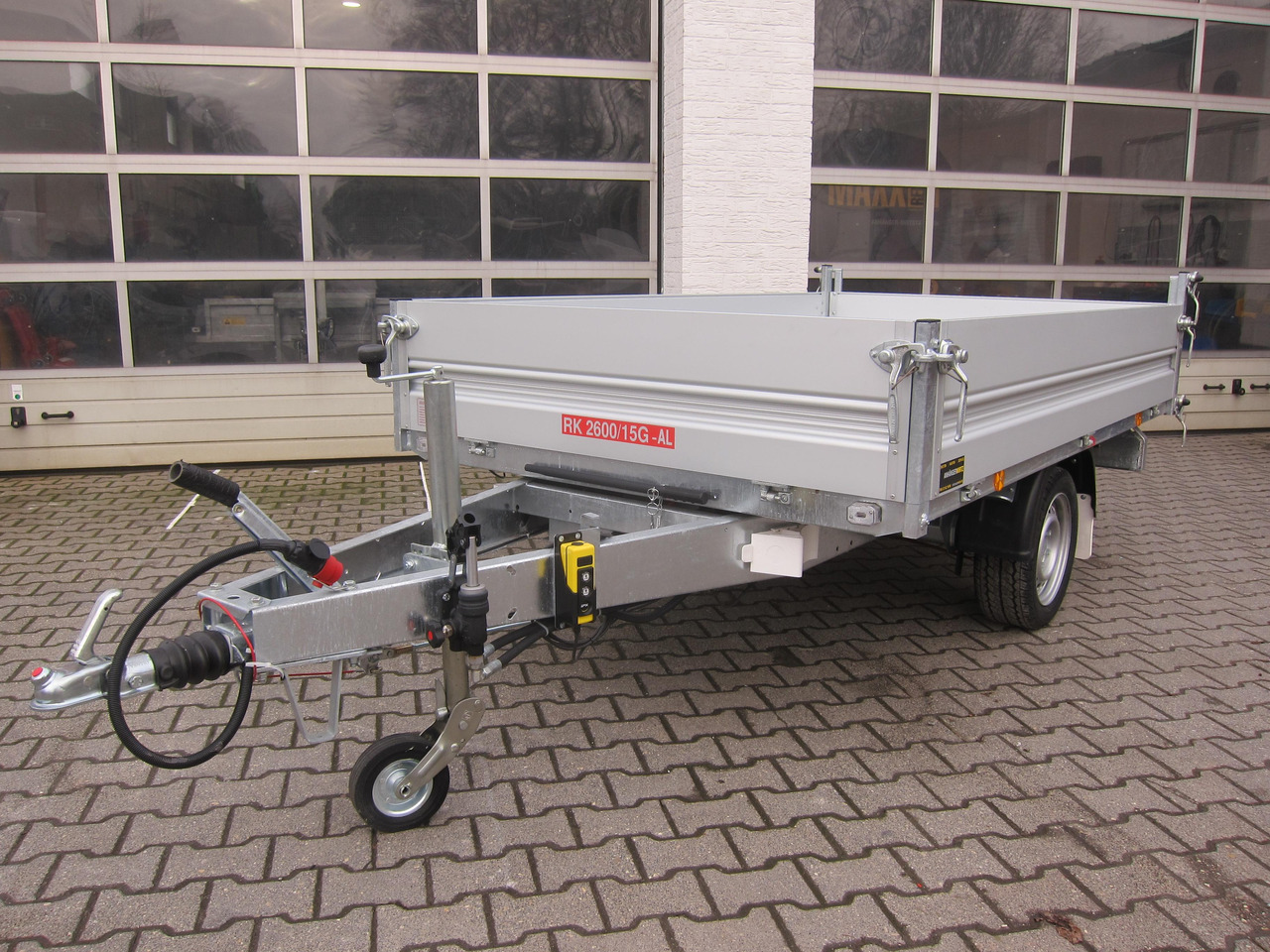 Pongratz Kipper RK 2600/15 G-AL Elektrisch + Notpumpe 260x151x36cm Stahlboden Pendel 13" 1800kg - Reboque basculante: foto 2 Pongratz Kipper RK 2600/15 G-AL Elektrisch + Notpumpe 260x151x36cm Stahlboden Pendel 13" 1800kg - Reboque basculante: foto 2
