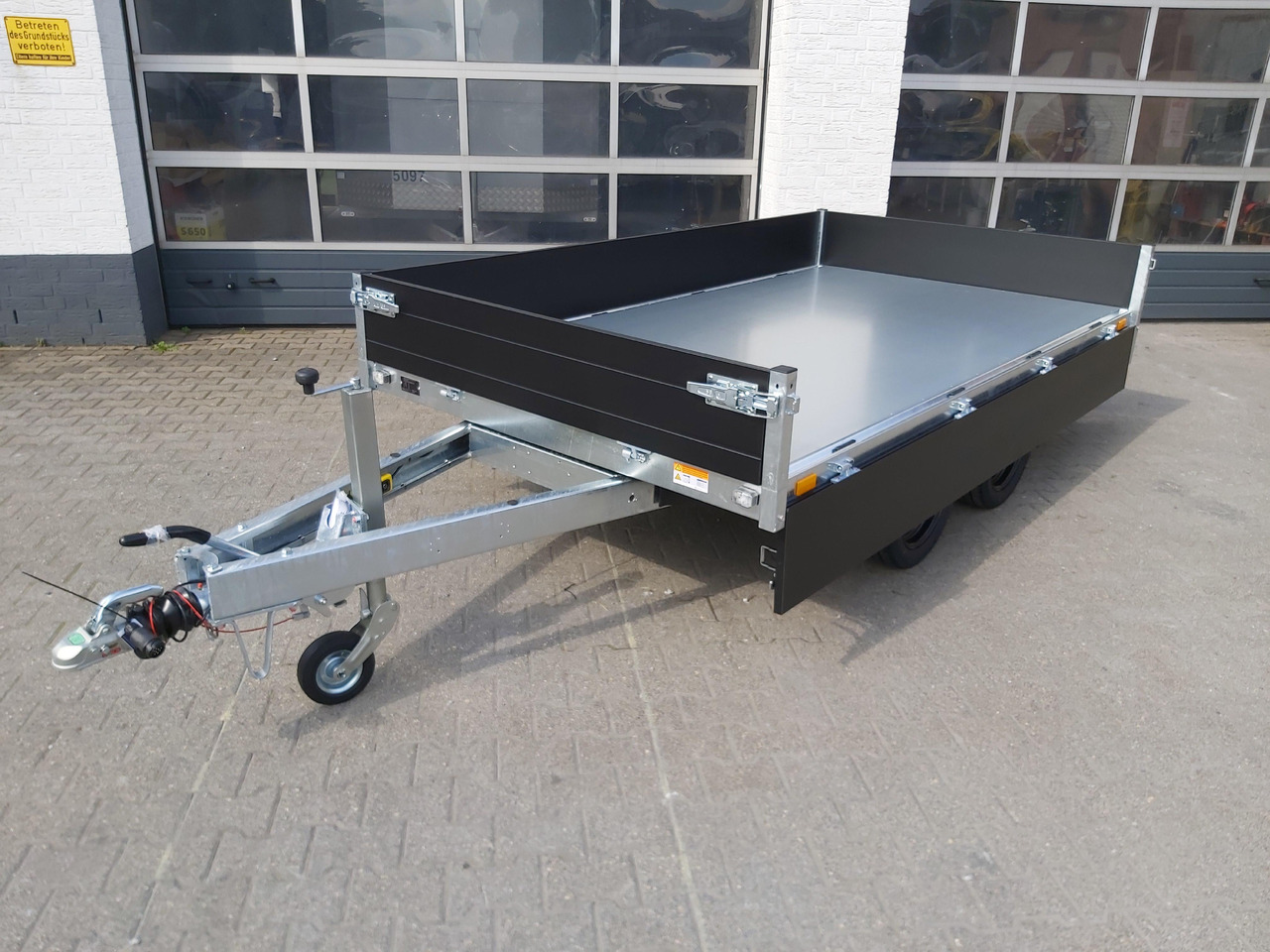 Reboque basculante Saris Kipper K1 306 170 2700 2 E 306x170x30cm black Edition Elektro (M) 2700kg Online Aktion: foto 6