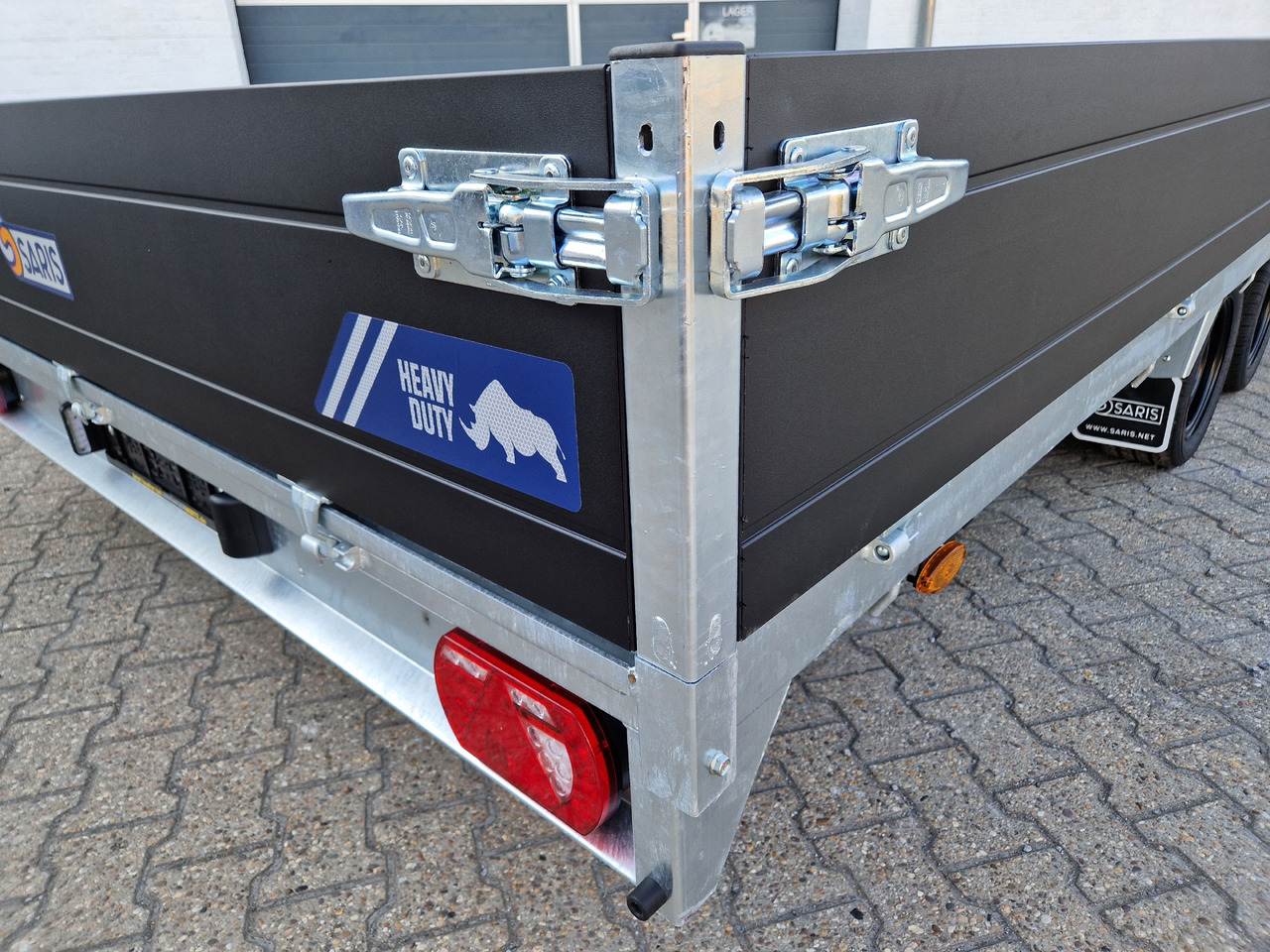 Reboque plataforma/ Caixa aberta Saris PL HD 506 224 3500 2 506x224x35cm heavy duty blackline LED Beleuchtung (XXL) 3500kg: foto 14