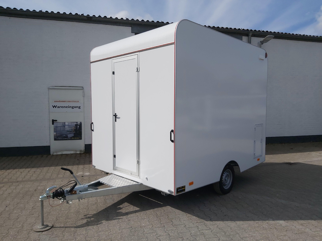 Roulote bar Verkaufsanhänger VK 302 220 aero retro 300x220x230cm 2 Verkaufsklappen DIY Leer PVC Boden 1300kg: foto 13