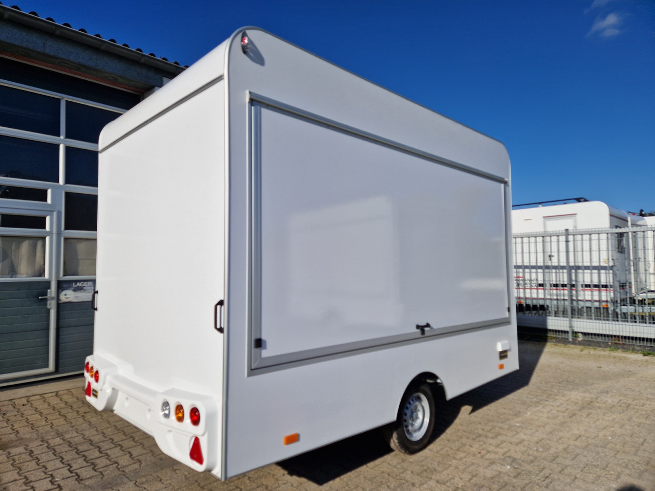 Roulote bar Verkaufsanhänger VK 360 200 aero retro 360cm 1 Verkaufsklappe 230 Volt Strom IL 1300kg Abverkauf: foto 17