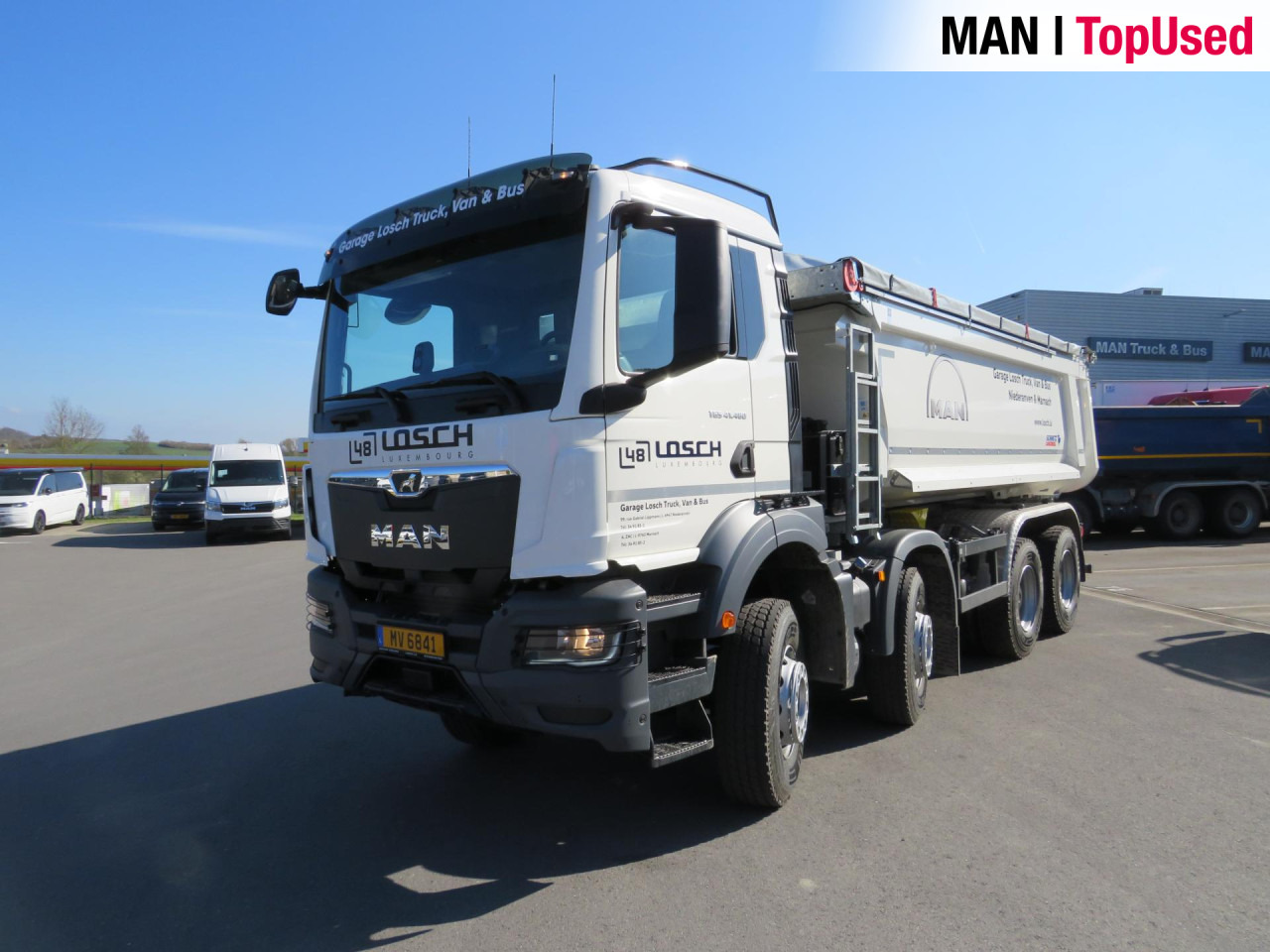 Camião basculante MAN TGS 41.480 8x4 BB CH Schmitz Muldenkipper Retarder: foto 8