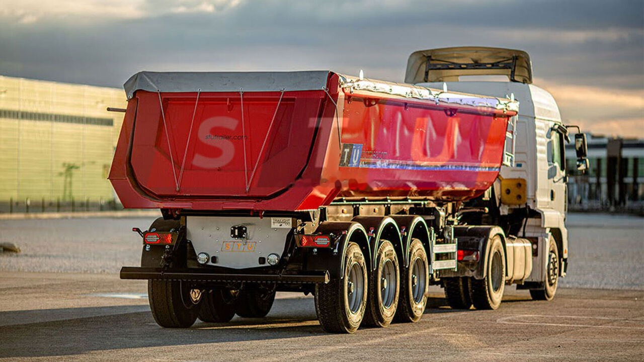 STU 3 AXLE TIPPER TRAILER / 3 ESSİEUX REMORQUE BENNE - Semi-reboque basculante: foto 1 STU 3 AXLE TIPPER TRAILER / 3 ESSİEUX REMORQUE BENNE - Semi-reboque basculante: foto 1