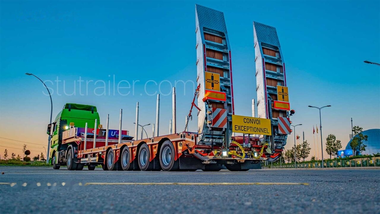 STU 4 Axle Extendable Lowbed Trailer - Semi-reboque baixa: foto 1 STU 4 Axle Extendable Lowbed Trailer - Semi-reboque baixa: foto 1