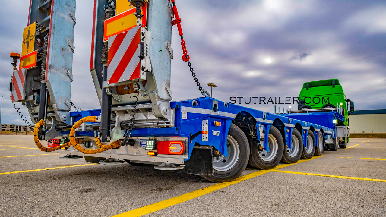 STU 5 Axle Hydraulic Steering Extendable Low Laoder - Semi-reboque baixa: foto 1 STU 5 Axle Hydraulic Steering Extendable Low Laoder - Semi-reboque baixa: foto 1