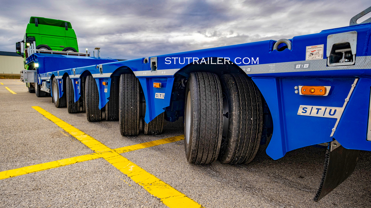 Semi-reboque baixa novo STU 5 Axle Hydraulic Steering Extendable Low Laoder: foto 13 Semi-reboque baixa novo STU 5 Axle Hydraulic Steering Extendable Low Laoder: foto 13