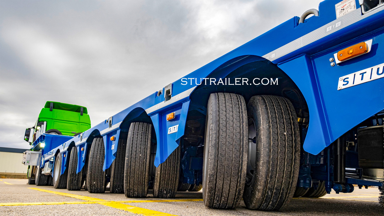 Semi-reboque baixa novo STU 5 Axle Hydraulic Steering Extendable Low Laoder: foto 14 Semi-reboque baixa novo STU 5 Axle Hydraulic Steering Extendable Low Laoder: foto 14