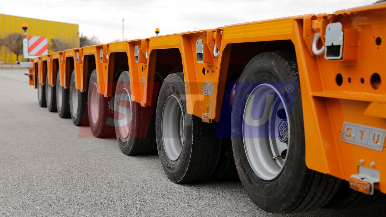 STU 8 AXLE LOWBED- HYDRAULIC STEERING AXLES / 8 ESSİEUX SURBAISSES-E - Semi-reboque baixa: foto 4 STU 8 AXLE LOWBED- HYDRAULIC STEERING AXLES / 8 ESSİEUX SURBAISSES-E - Semi-reboque baixa: foto 4