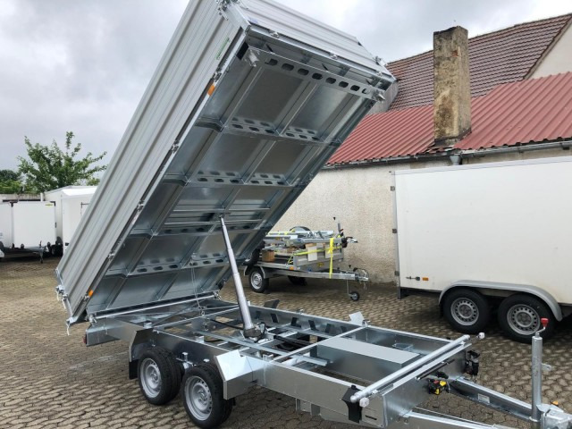 Humbaur 3-Seitenkipper HTK 3500.41 Alu mit BW-Aufsatz, 4100 x 2100 x 350 mm, 3,5 to. - Reboque basculante: foto 5 Humbaur 3-Seitenkipper HTK 3500.41 Alu mit BW-Aufsatz, 4100 x 2100 x 350 mm, 3,5 to. - Reboque basculante: foto 5