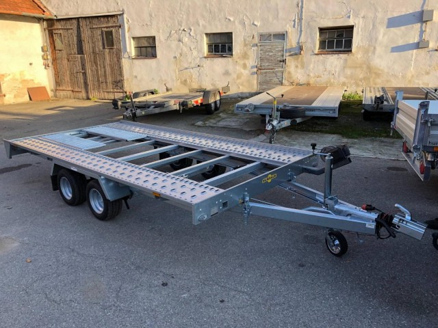 Humbaur Autotransportanhänger FTK 274022, 4000 x 2140 x 50 mm, 2,7 to. - Reboque transporte de veículos: foto 1 Humbaur Autotransportanhänger FTK 274022, 4000 x 2140 x 50 mm, 2,7 to. - Reboque transporte de veículos: foto 1