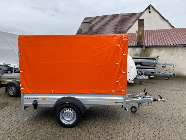 Humbaur HA 132513 mit KV, Hochplane 160 cm, 100 km/h 1300 kg, 2510 x 1310 x 350mm - Reboque para carros: foto 3 Humbaur HA 132513 mit KV, Hochplane 160 cm, 100 km/h 1300 kg, 2510 x 1310 x 350mm - Reboque para carros: foto 3