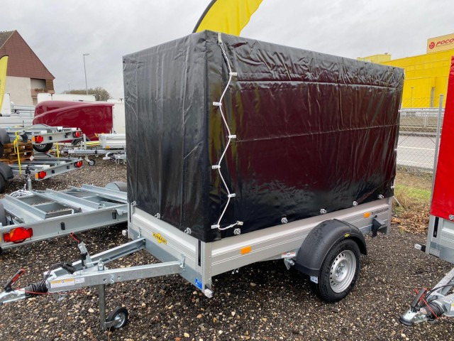 Humbaur HA 132513 mit KV, Hochplane 160 cm, 100 km/h 1300 kg, 2510 x 1310 x 350mm - Reboque para carros: foto 1 Humbaur HA 132513 mit KV, Hochplane 160 cm, 100 km/h 1300 kg, 2510 x 1310 x 350mm - Reboque para carros: foto 1