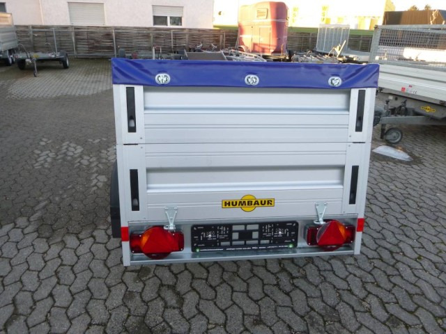 Humbaur HA 752111 mit Bordwand-Aufsatz und Flachplane - Reboque para carros: foto 3 Humbaur HA 752111 mit Bordwand-Aufsatz und Flachplane - Reboque para carros: foto 3