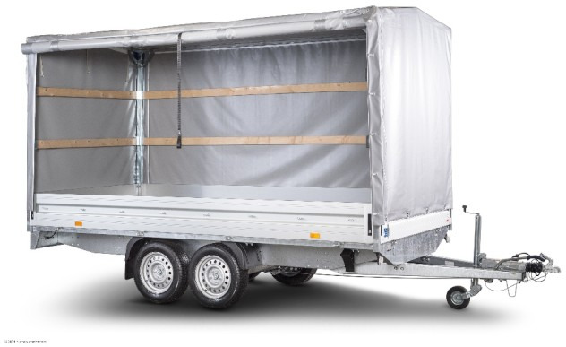 Humbaur HT 254118 Hochlader mit Plane 4100x1850x350mm - Reboque para carros: foto 4 Humbaur HT 254118 Hochlader mit Plane 4100x1850x350mm - Reboque para carros: foto 4