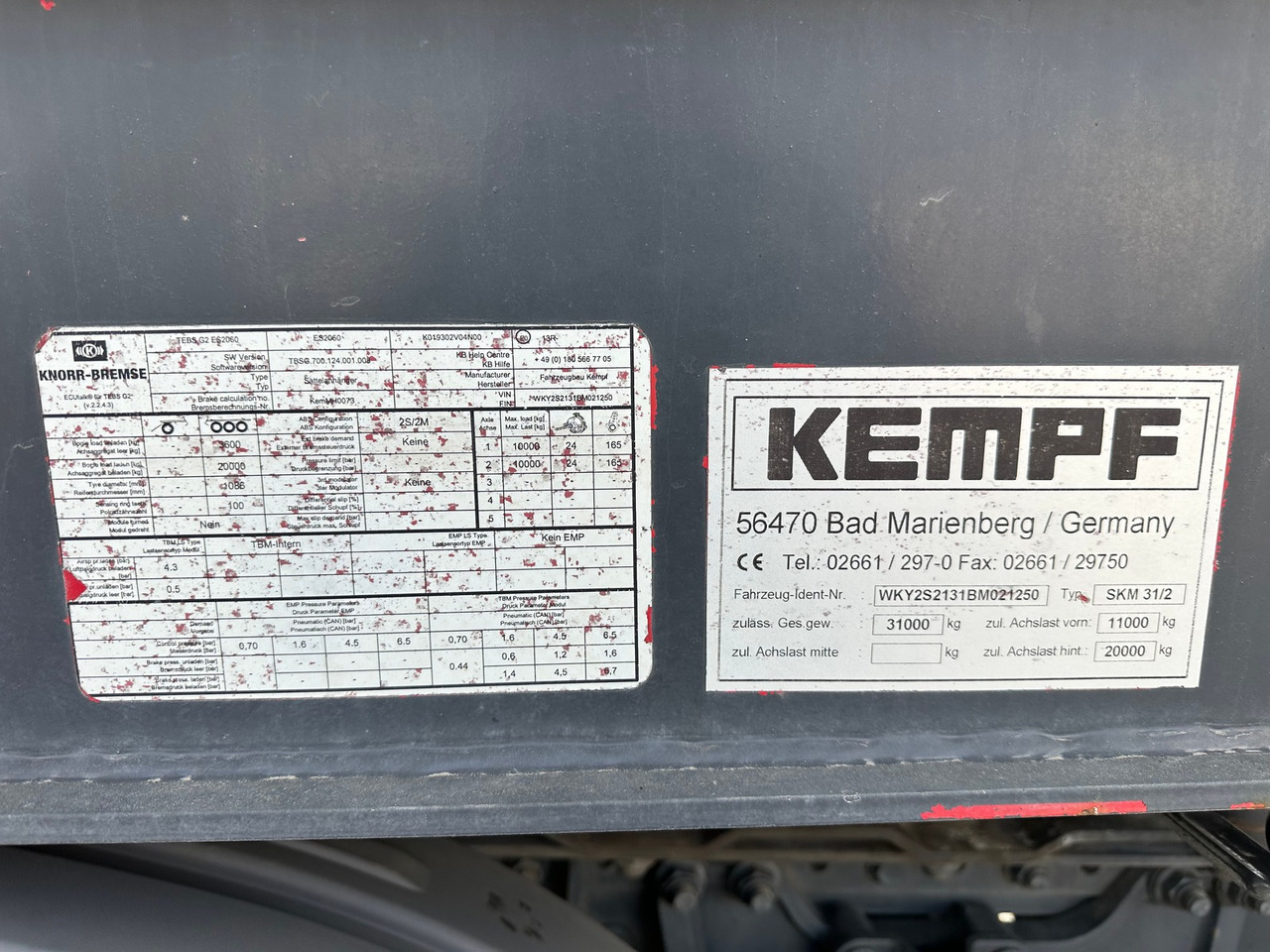 KEMPF SKM 32/1 AB MFK - Semi-reboque basculante: foto 3 KEMPF SKM 32/1 AB MFK - Semi-reboque basculante: foto 3