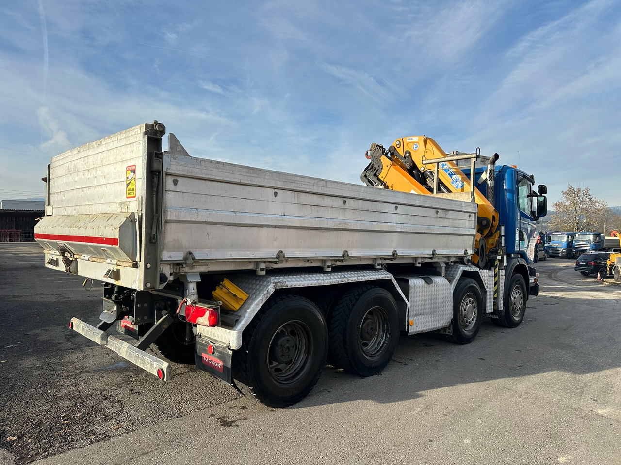 Camião basculante, Camião grua SCANIA G480 8x4 effer Kran + Kipper: foto 9