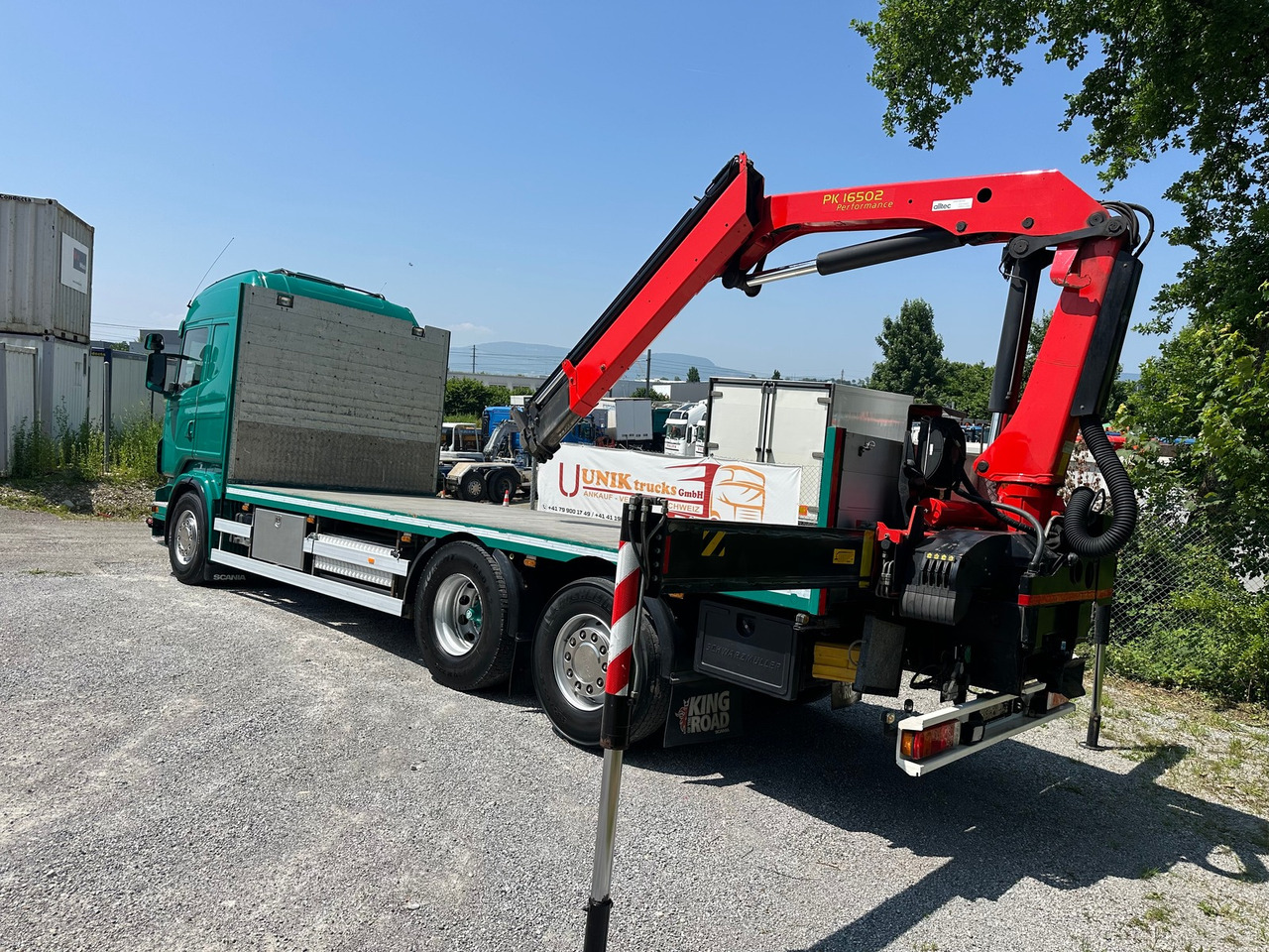 Camião de caixa aberta/ Plataforma, Camião grua SCANIA R 480 6x2 Palfinger 16502: foto 8