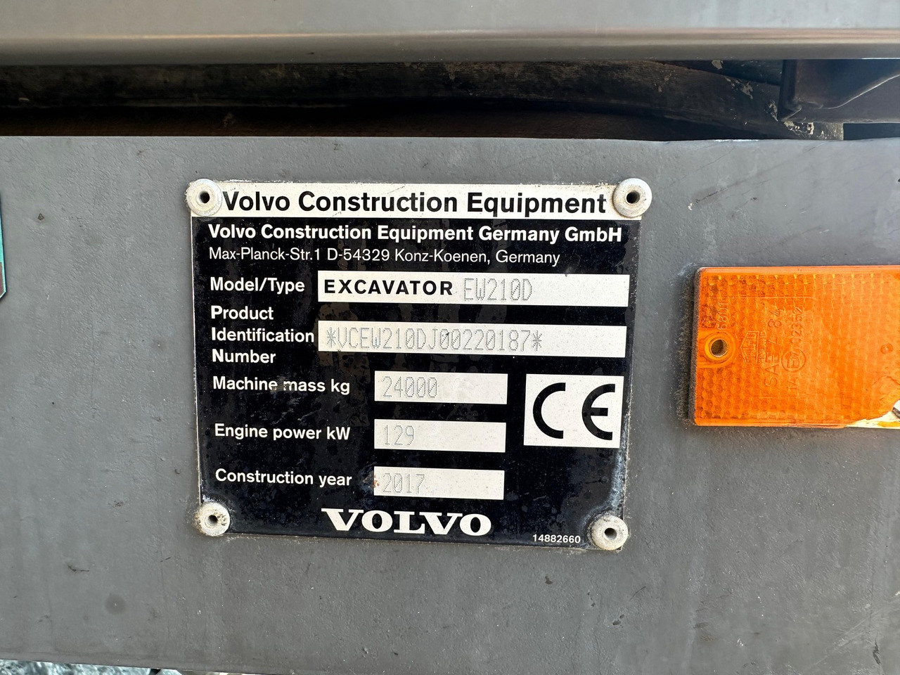 VOLVO EW 210 D 24t Greifer - Escavadeira: foto 5 VOLVO EW 210 D 24t Greifer - Escavadeira: foto 5