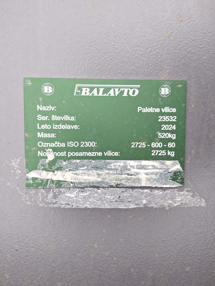 BALAVTO pallet forks 1500 mm - Garfos: foto 5 BALAVTO pallet forks 1500 mm - Garfos: foto 5