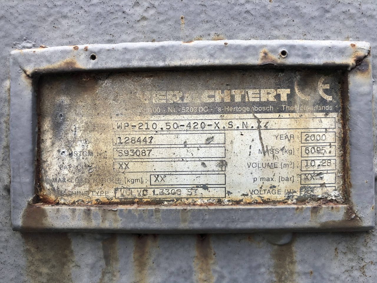 Verachtert loader bucket 4200 mm Volvo - Balde carregador: foto 5 Verachtert loader bucket 4200 mm Volvo - Balde carregador: foto 5