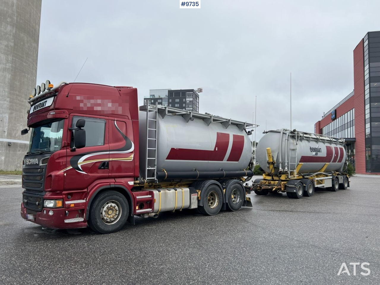 Bulk transport vehicle, Scania R730 with SITE AL-41-TPIK-4AK trailer - Camião cisterna: foto 1 Bulk transport vehicle, Scania R730 with SITE AL-41-TPIK-4AK trailer - Camião cisterna: foto 1