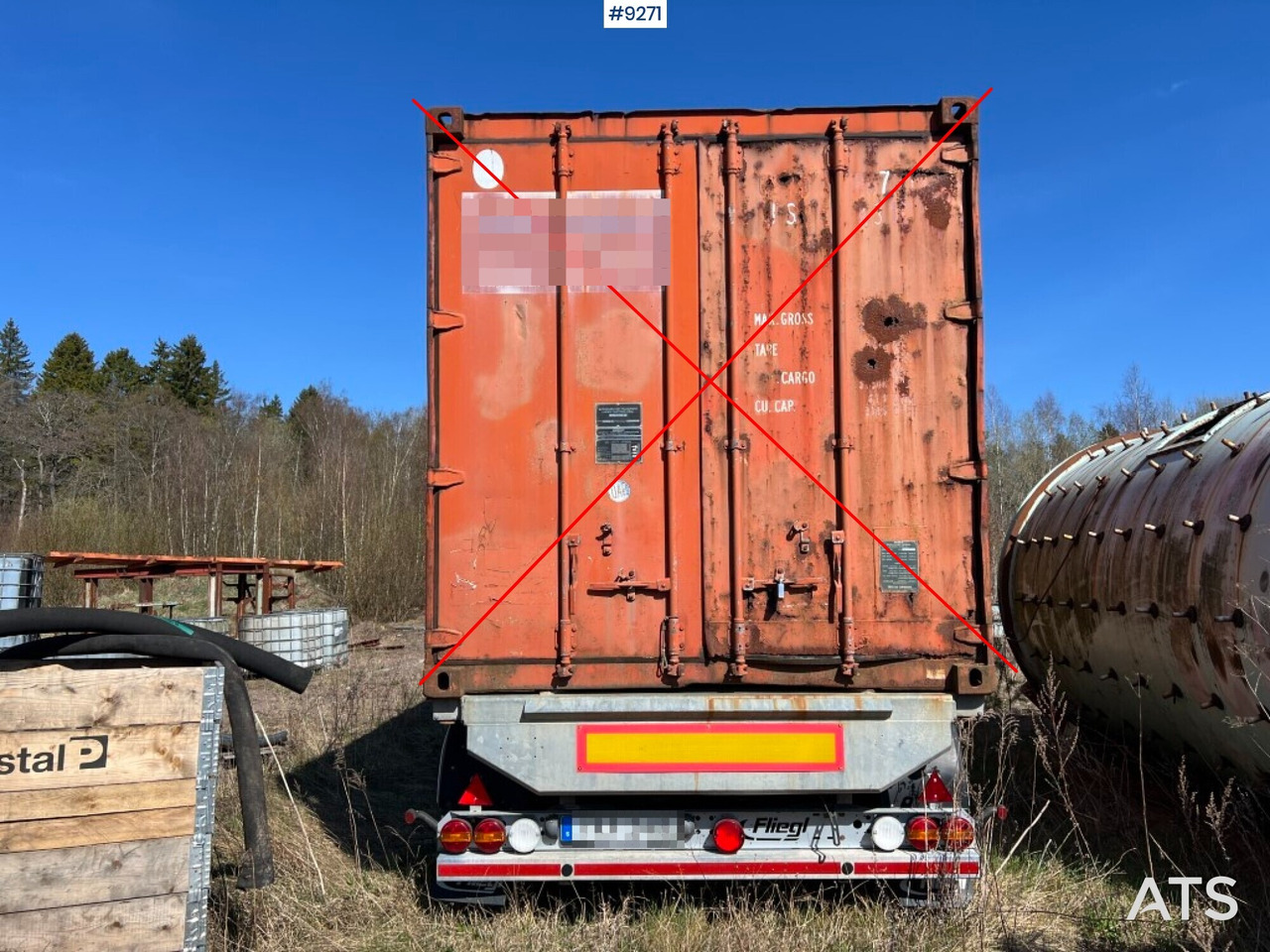 Container trailer- FLIEGL - Semi-reboque transportador de contêineres/ Caixa móvel: foto 3 Container trailer- FLIEGL - Semi-reboque transportador de contêineres/ Caixa móvel: foto 3