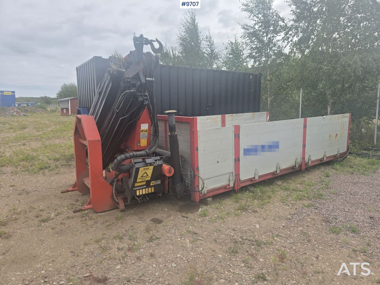 Crane flatbed Palfinger 21 t/m - Carroçaria de caixa aberta: foto 1 Crane flatbed Palfinger 21 t/m - Carroçaria de caixa aberta: foto 1