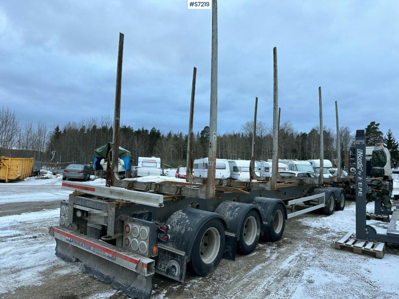 Logging trailer 5-axles, Parator SV 18-24 - Reboque transporte de madeira: foto 5 Logging trailer 5-axles, Parator SV 18-24 - Reboque transporte de madeira: foto 5
